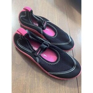 Speedo Girls Water Shoes Black Pink 11/12